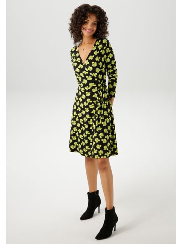 Aniston Jurk zwart/groen