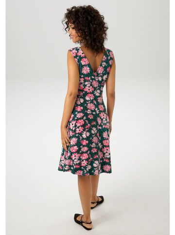 Aniston Kleid in Petrol/ Rosa