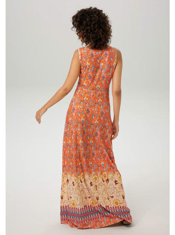 Aniston Kleid in Orange/ Bunt