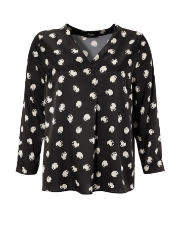 Aniston Bluse in Schwarz/ Weiß