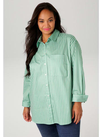 Aniston Blouse groen/wit