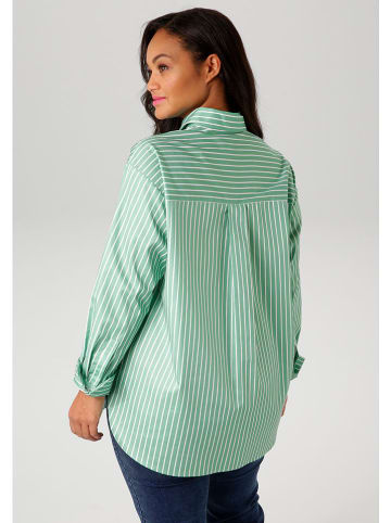 Aniston Blouse groen/wit