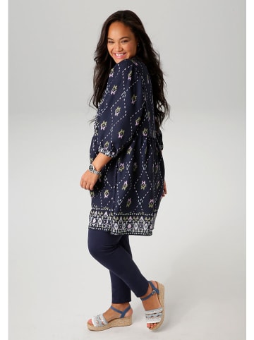 Aniston Tuniek donkerblauw/wit