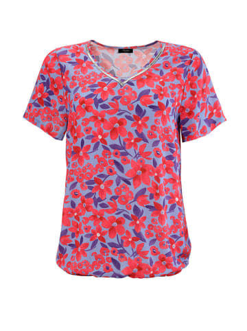 Aniston Bluse in Hellblau/ Rot