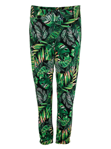 Aniston Broek zwart/groen