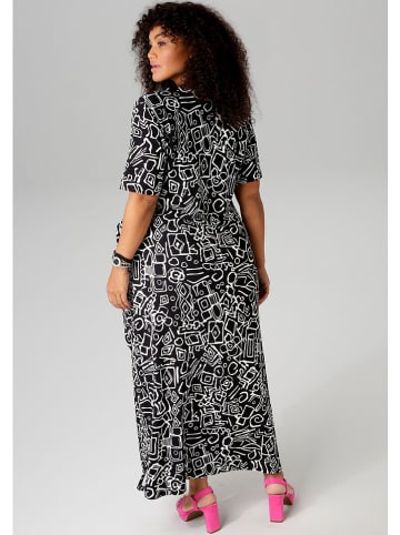 Aniston Kleid in Schwarz/ Weiß