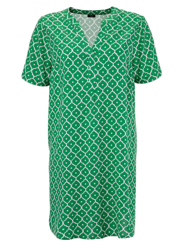 Aniston Kleid in Grün/ Weiß