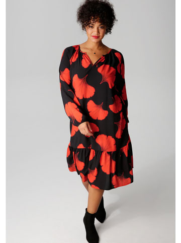 Aniston Kleid in Schwarz/ Rot