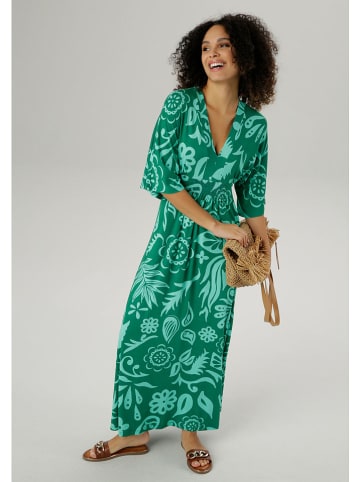 Aniston Jurk groen/turquoise
