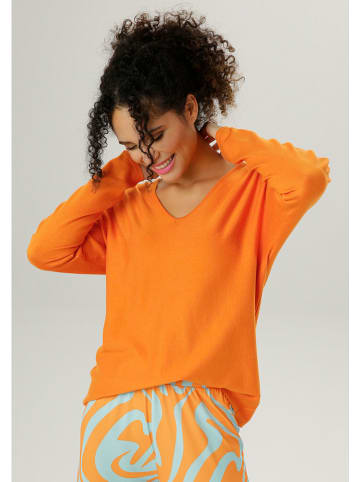 Aniston Pullover in Orange