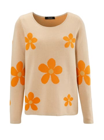 Aniston Sweter w kolorze beżowo-pomarańczowym