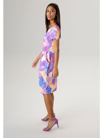 Aniston Kleid in Lila/ Apricot