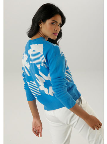 Aniston Pullover in Blau