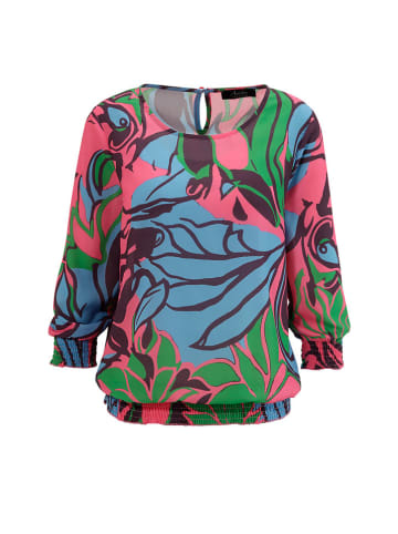 Aniston Bluse in Hellblau/ Rosa/ Grün
