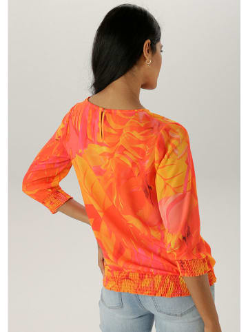 Aniston Bluse in Orange/ Gelb