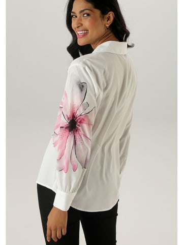 Aniston Blouse wit/roze