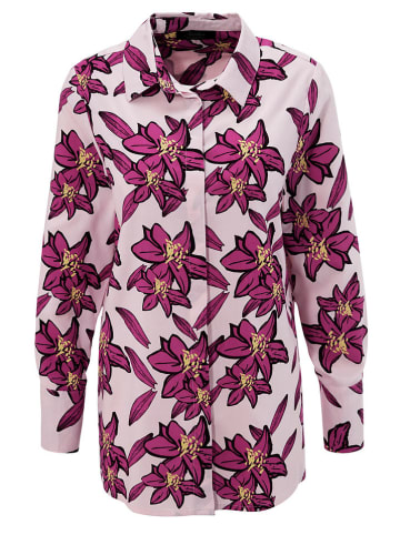 Aniston Bluse in Weiß/ Lila