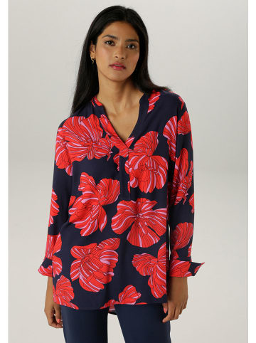 Aniston Blouse donkerblauw/rood