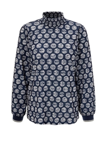 Aniston Blouse donkerblauw/lichtgrijs
