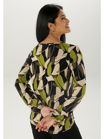 Aniston Blouse zwart/groen