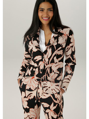 Aniston Blazer in Schwarz/ Rosa