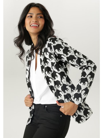 Aniston Blazer wit/zwart