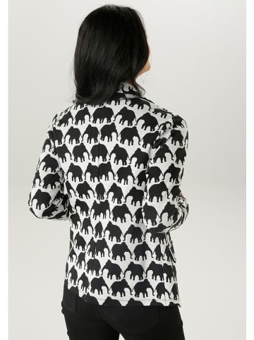 Aniston Blazer wit/zwart