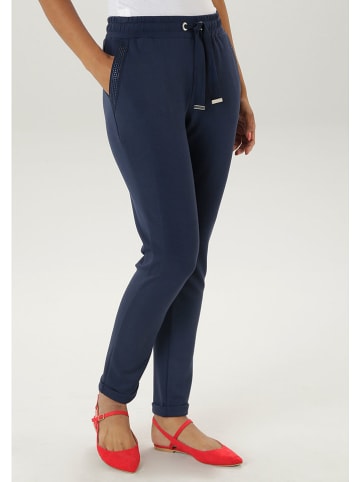 Aniston Sweatbroek donkerblauw