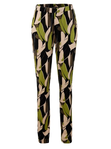 Aniston Hose in Schwarz/ Grün