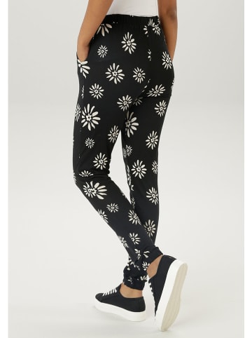 Aniston Broek zwart/wit