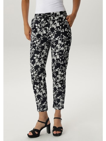 Aniston Broek zwart/wit