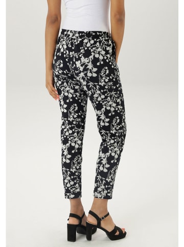 Aniston Broek zwart/wit