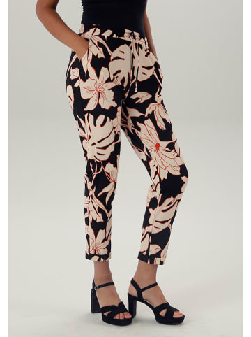 Aniston Broek zwart/lichtroze