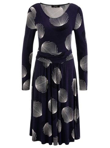 Aniston Jurk donkerblauw/wit
