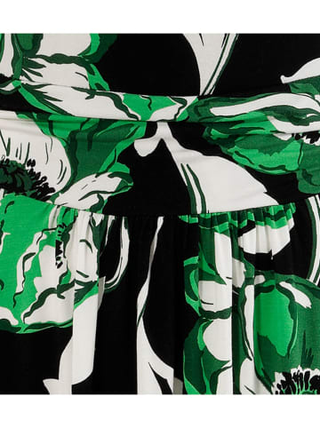 Aniston Jurk zwart/groen/wit