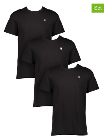 G-Star 3er-Set: Shirts in Schwarz