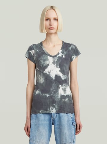 G-Star Shirt in Anthrazit/ Weiß
