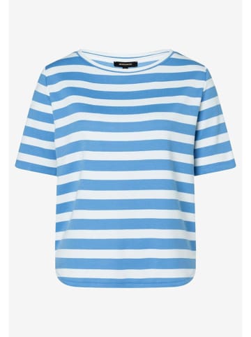 More & More Shirt in Hellblau/ Weiß