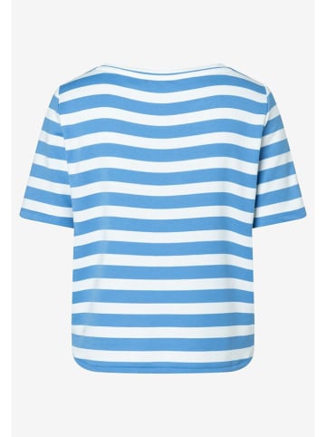 More & More Shirt lichtblauw/wit