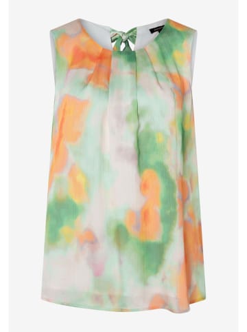 More & More Blousetop groen/wit/oranje