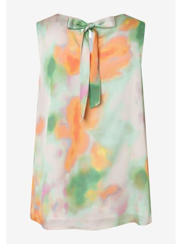More & More Blousetop groen/wit/oranje