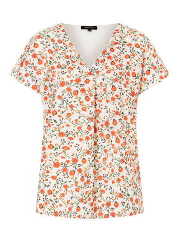More & More Shirt in Weiß/ Orange