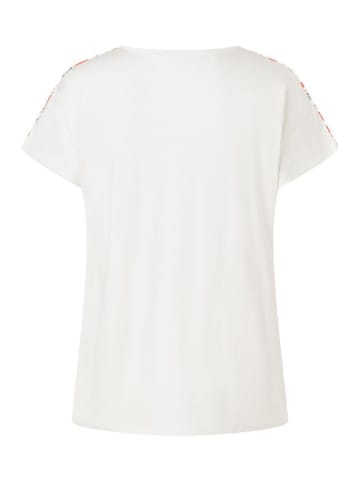 More & More Shirt in Weiß/ Orange