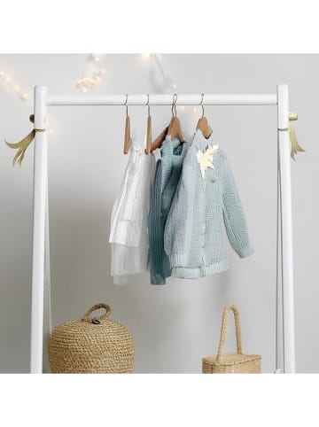 WellHome for Kids Kledingrek wit - (B)60 x (H)114 x (D)30 cm