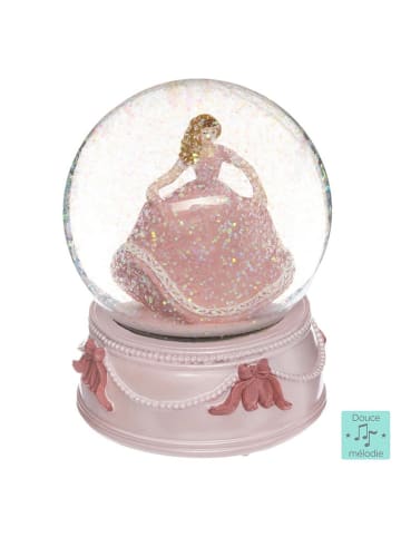 WellHome for Kids Schneekugel in Rosa - (H)13,5 x Ø 10 cm