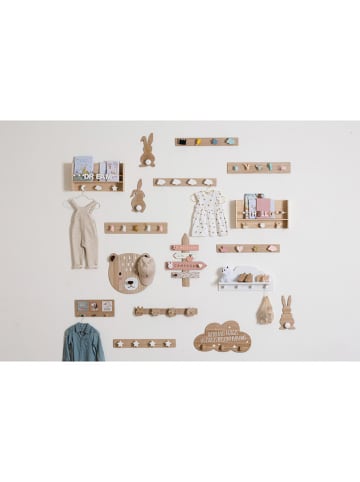 WellHome for Kids Hakenleiste ''Wild'' in Kiefer/ Bunt - (B)55 x (H)10 x (T)6 cm