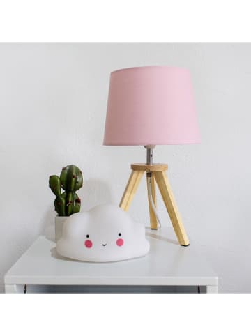 WellHome for Kids Tischleuchte in Natur/ Rosa - (H)30,5 x Ø 18,5 cm