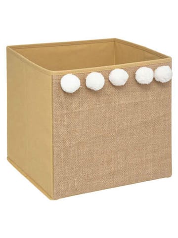 WellHome for Kids Aufbewahrungsbox in Beige - (B)29 x (H)29 x (T)29 cm