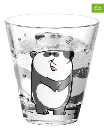 LEONARDO 2er-Set: Gläser ''Bambini Panda'' in Schwarz/ Weiß - 215 ml