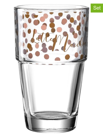 LEONARDO 6er-Set: Gläser ''Latte'' in Braun - 410 ml